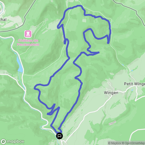 Lembach : carte du parcours de randonnée - France