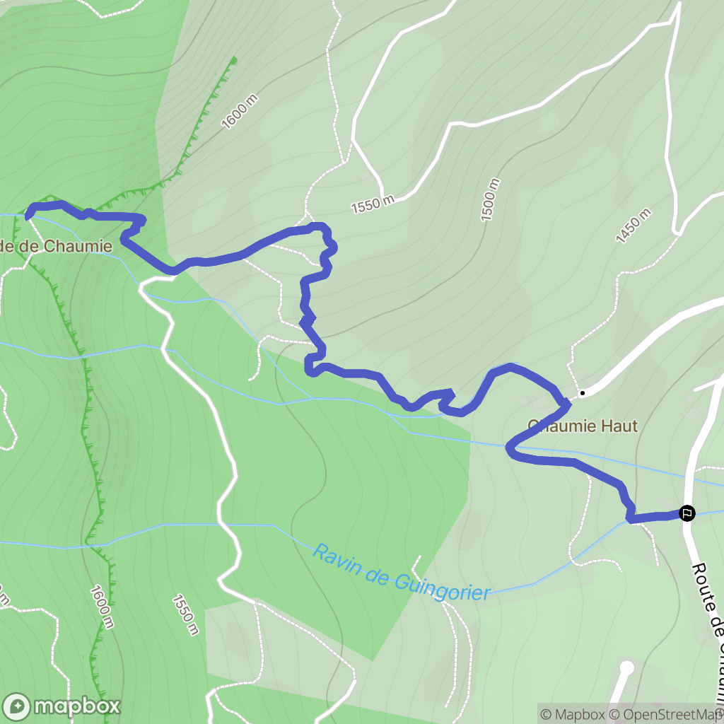 Colmars : carte du parcours de randonnée - France