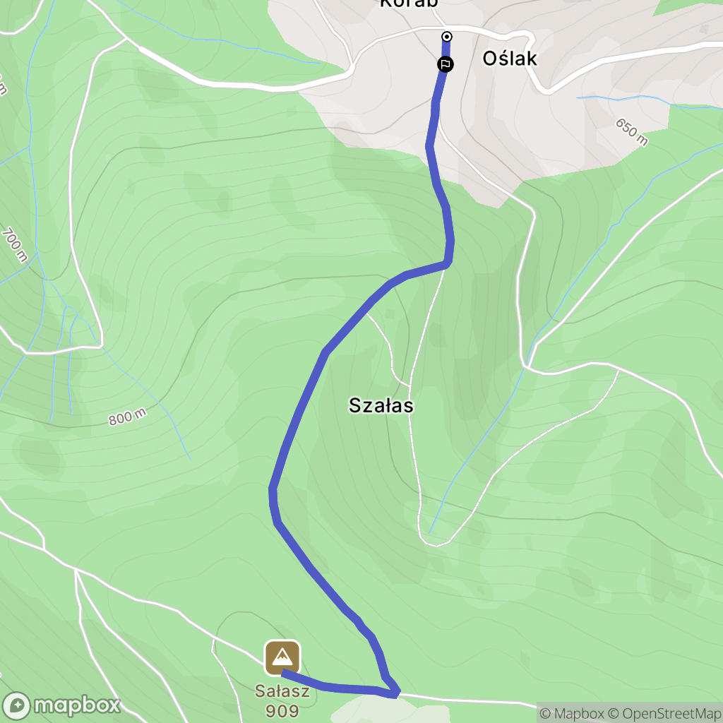 Jaworzna: mapa trasy - Poland