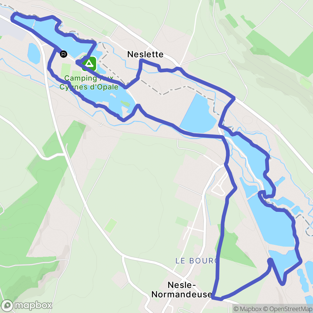 Blangy-sur-Bresle : carte du parcours de randonnée - France