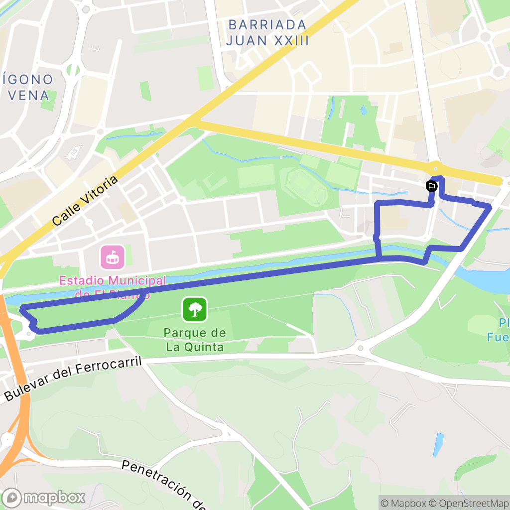 Burgos : carte du parcours de randonnée - Spain