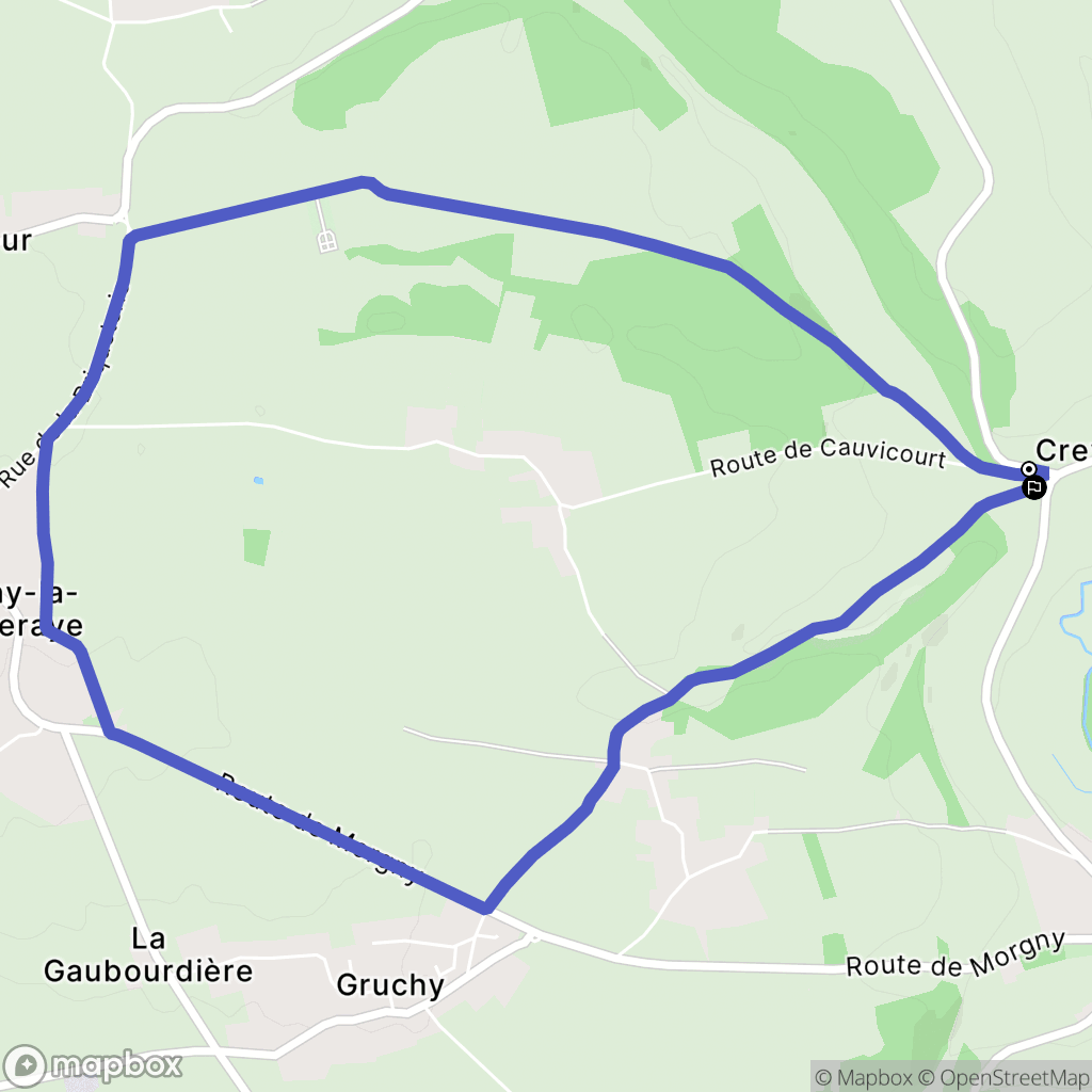 Blainville-Crevon : carte du parcours de randonnée - France