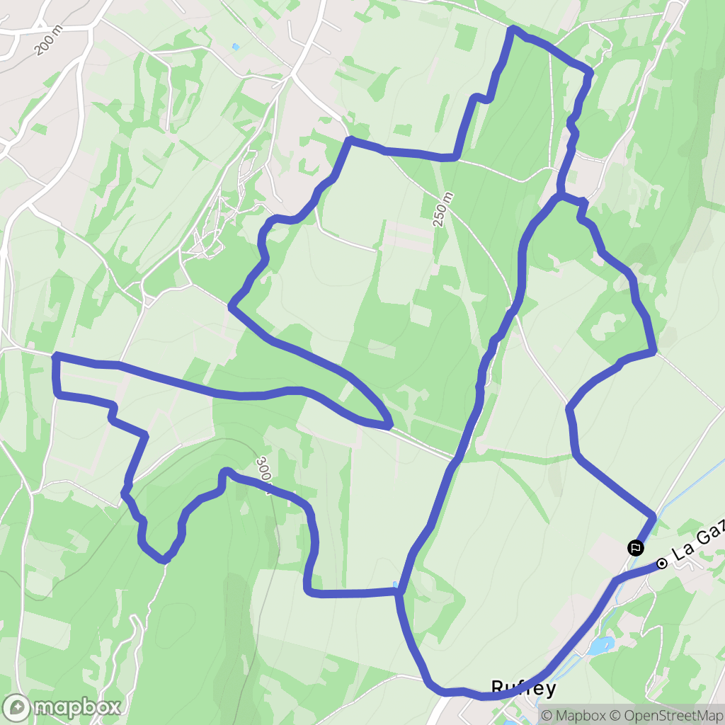 Sennecey-le-Grand : carte du parcours de randonnée - France
