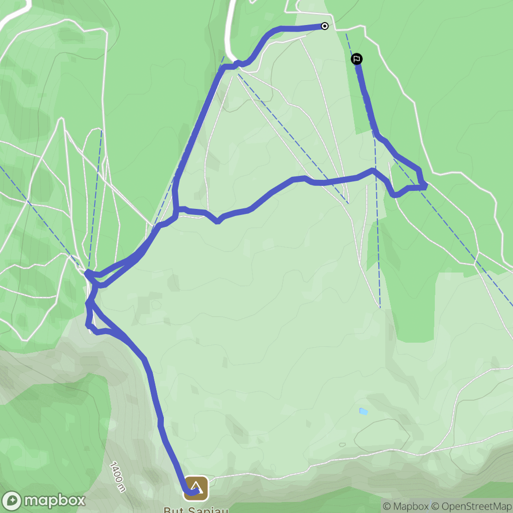 Saint-Agnan-en-Vercors : carte du parcours de randonnée - France