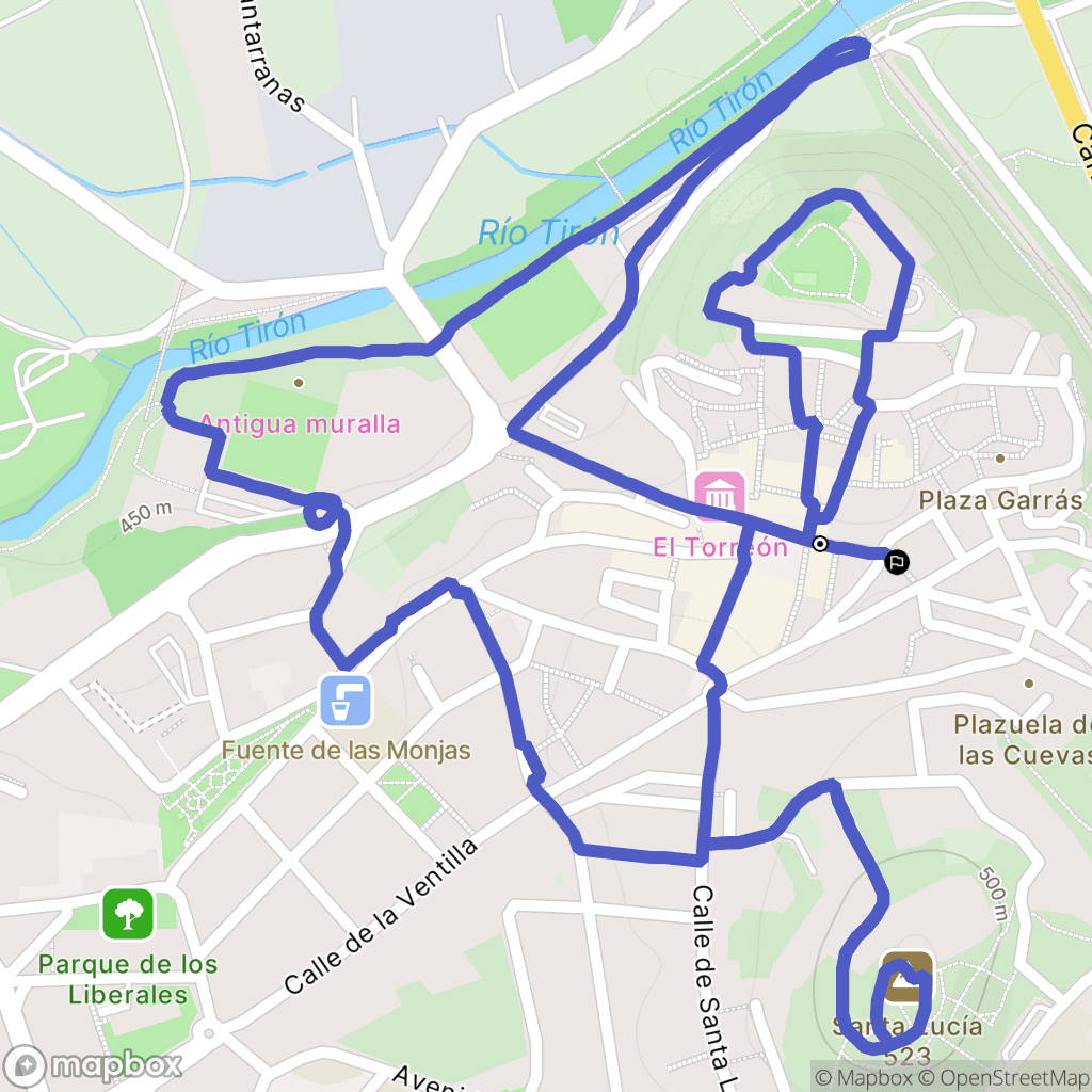 Haro : carte du parcours de randonnée - Spain