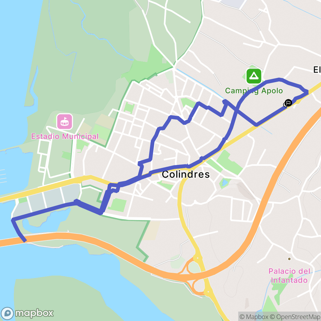 Laredo : carte du parcours de randonnée - Spain