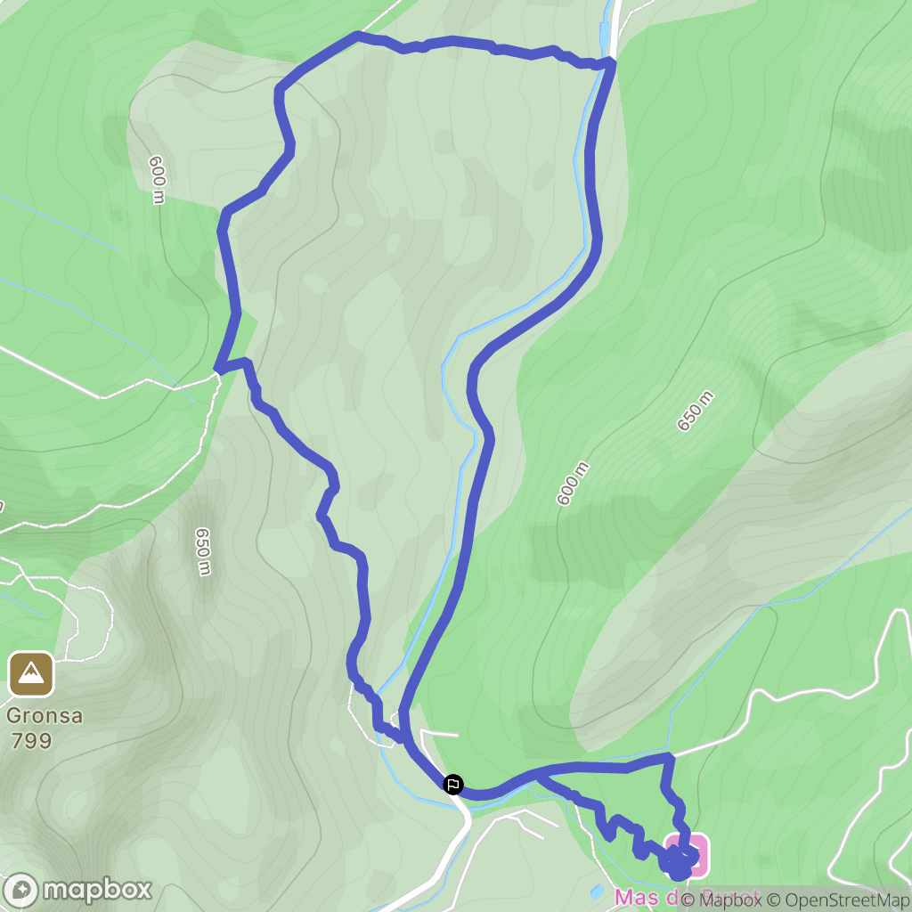 Arnes : carte du parcours de randonnée - Spain