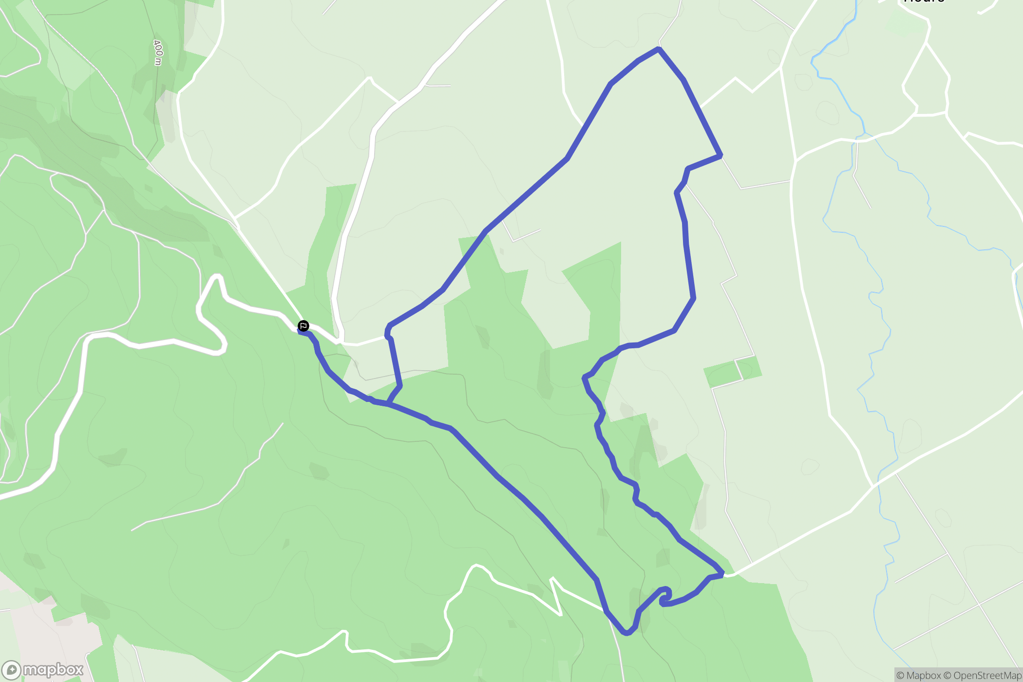 Lagos : carte du parcours de randonnée - France