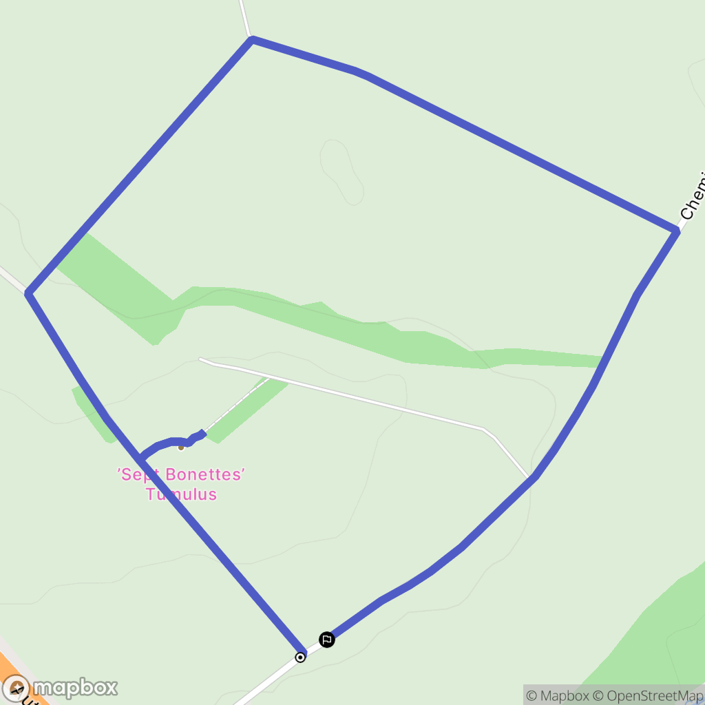 Sailly-en-Ostrevent : carte du parcours de randonnée - France