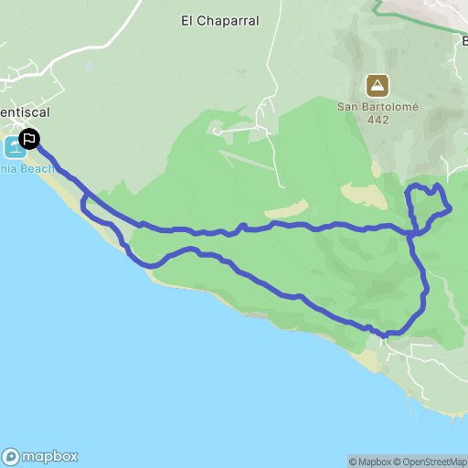 El Lentiscal : carte du parcours de randonnée - Spain