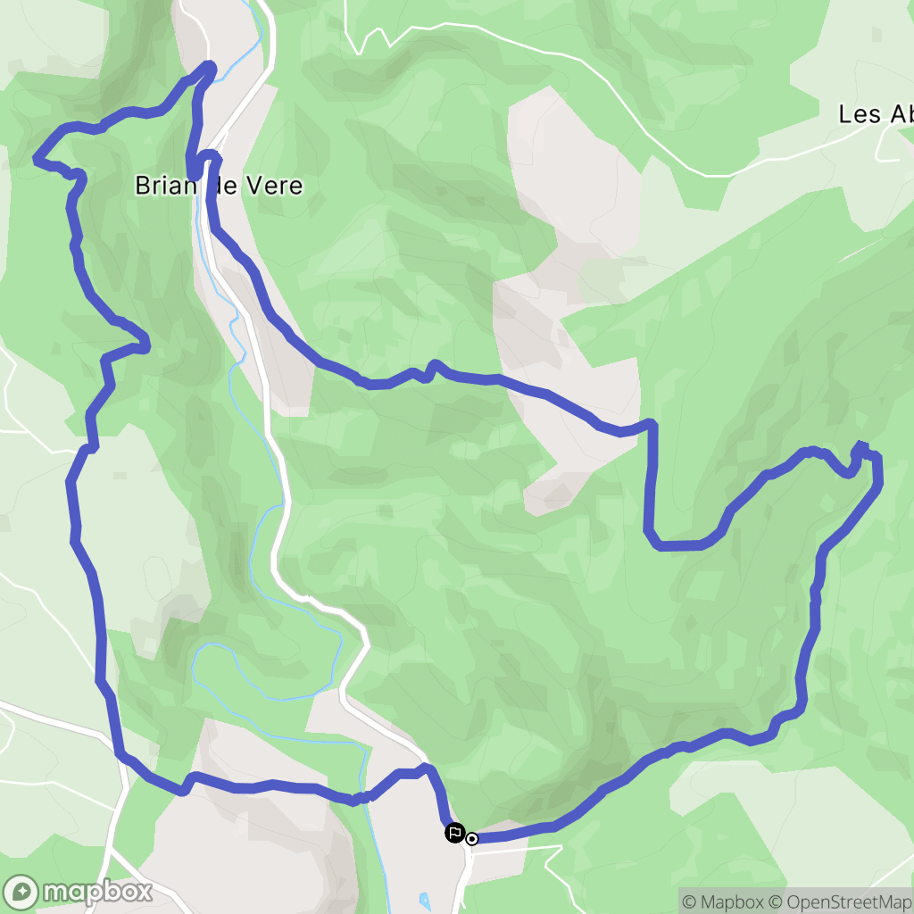 Larroque : carte du parcours de randonnée - France