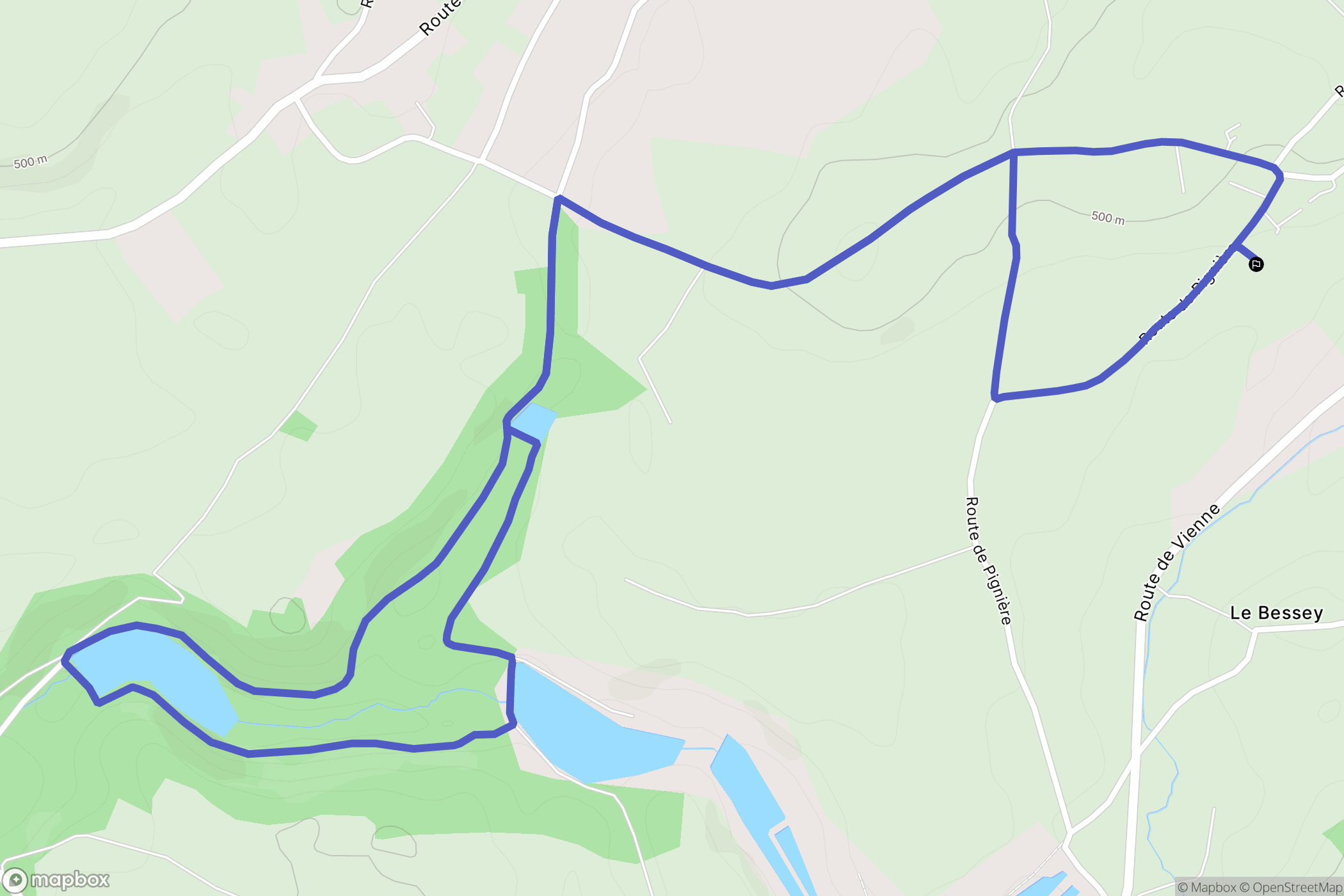 Tramolé : carte du parcours de randonnée - France