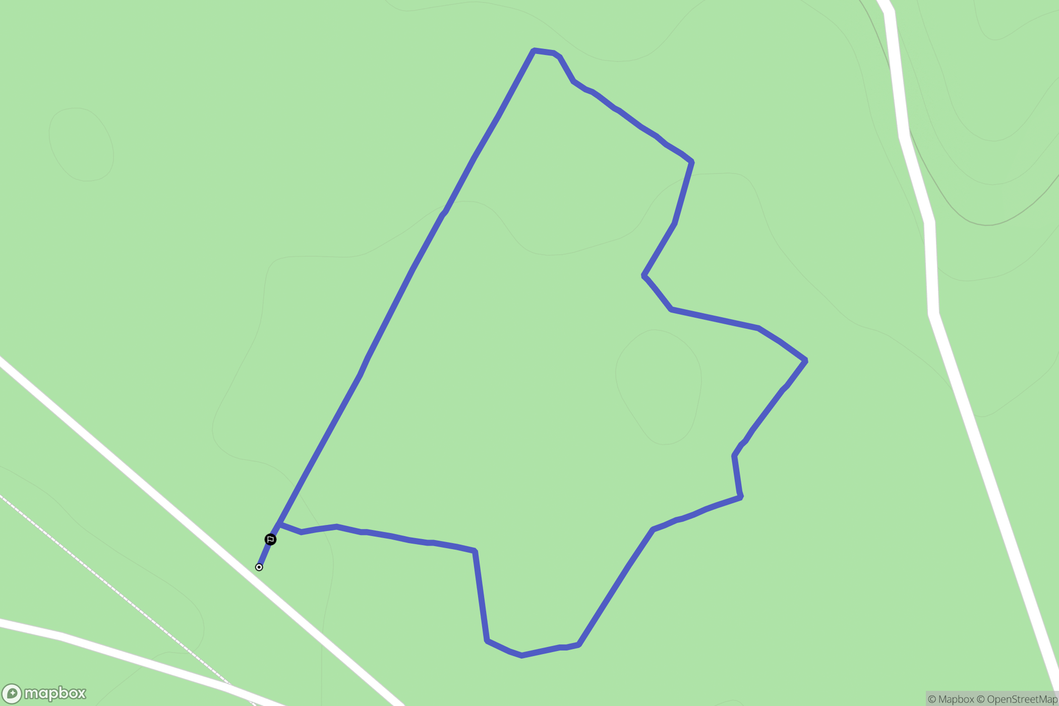 Rieux : carte du parcours de randonnée - France