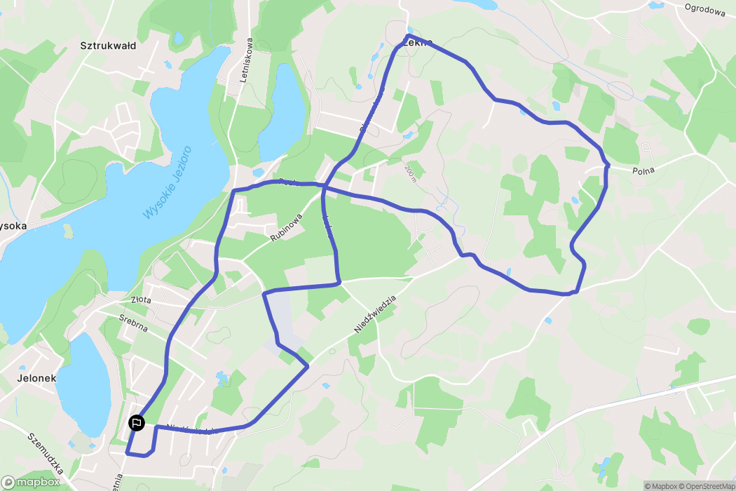 Kamień: mapa trasy - Poland