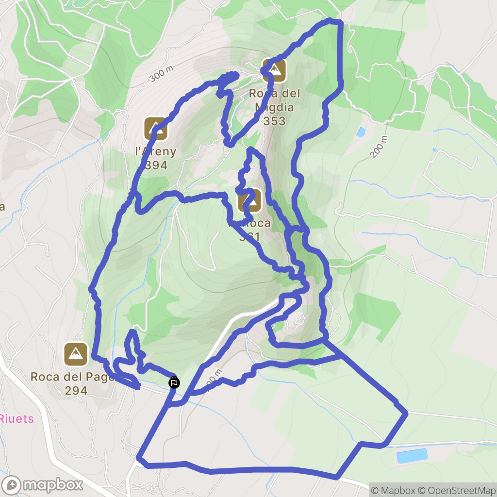 Mont-roig del Camp : carte du parcours de randonnée - Spain