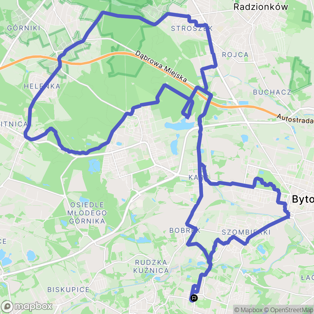 Ruda Śląska: mapa trasy - Poland