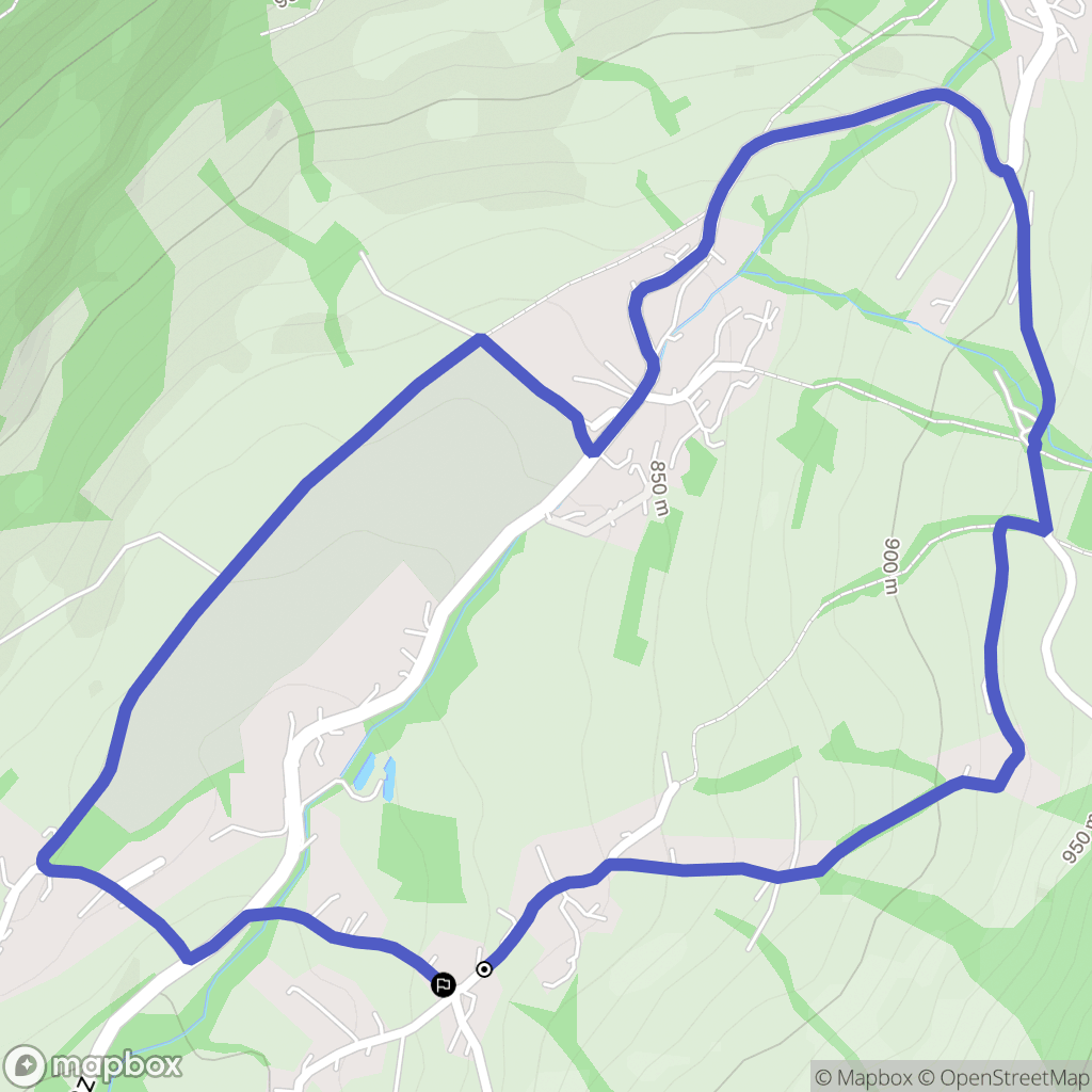 Theys : carte du parcours de randonnée - France