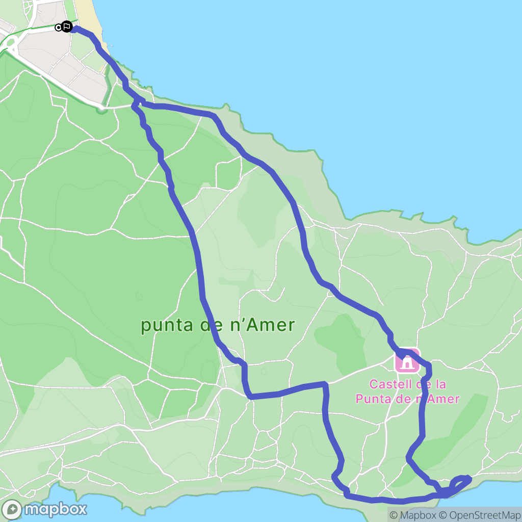 Sant Llorenç des Cardassar : carte du parcours de randonnée - Spain