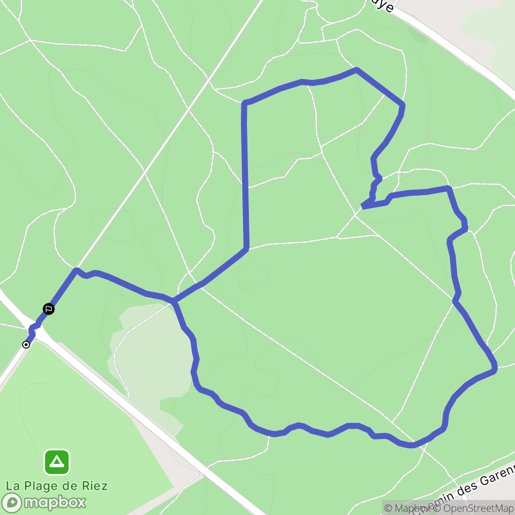 Saint-Hilaire-de-Riez : carte du parcours de randonnée - France