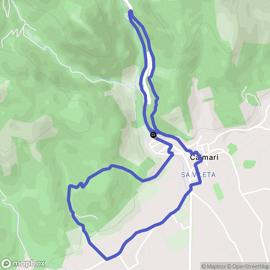 Caimari : carte du parcours de randonnée - Spain