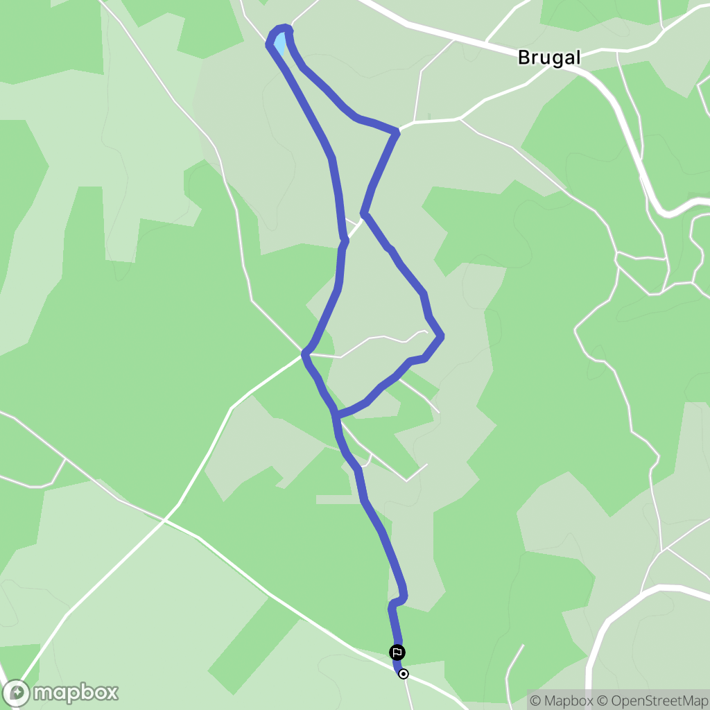 Cremps : carte du parcours de randonnée - France