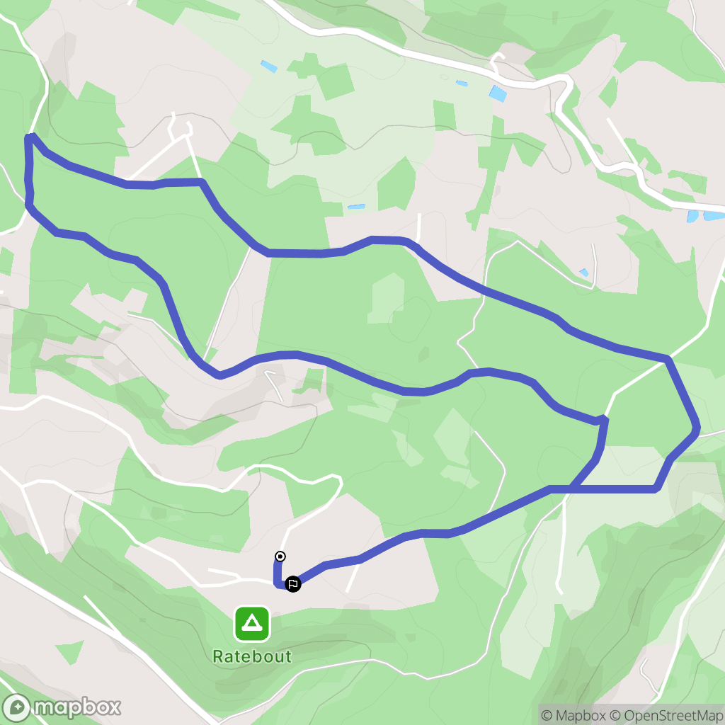 Sainte-Foy-de-Belvès : carte du parcours de randonnée - France