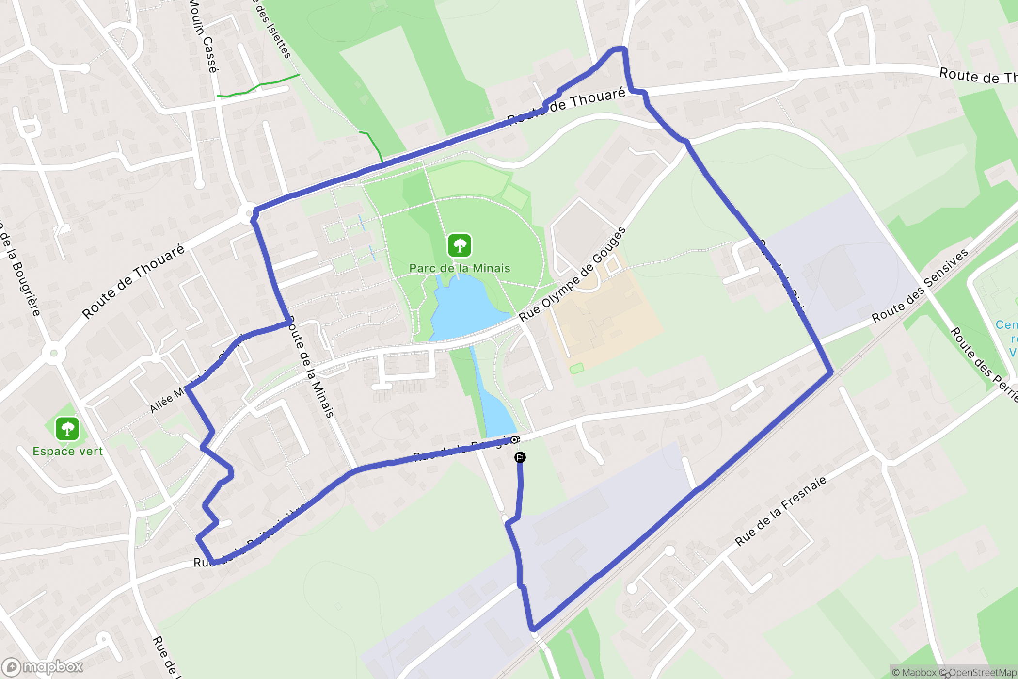 Sainte-Luce-sur-Loire : carte du parcours de randonnée - France