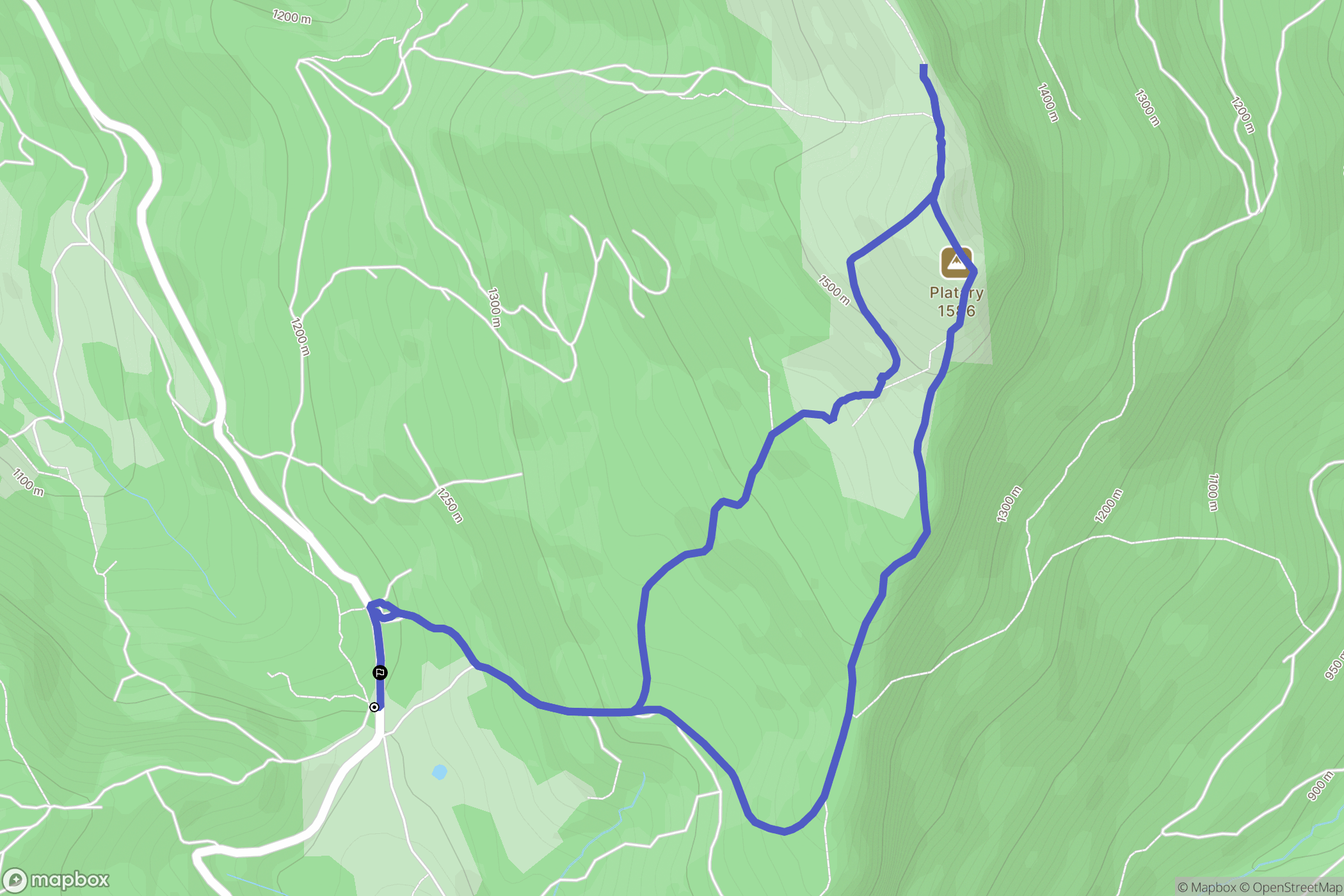 Chichilianne : carte du parcours de randonnée - France