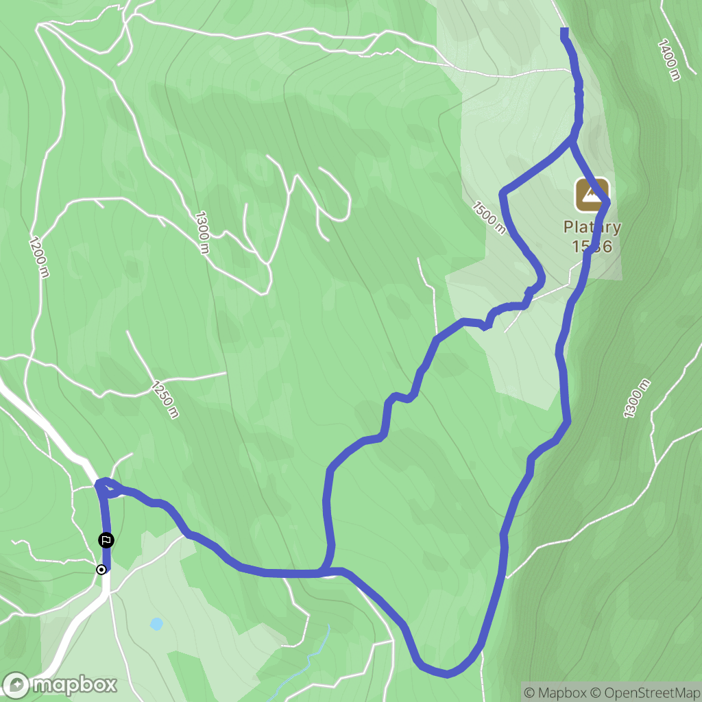 Chichilianne : carte du parcours de randonnée - France