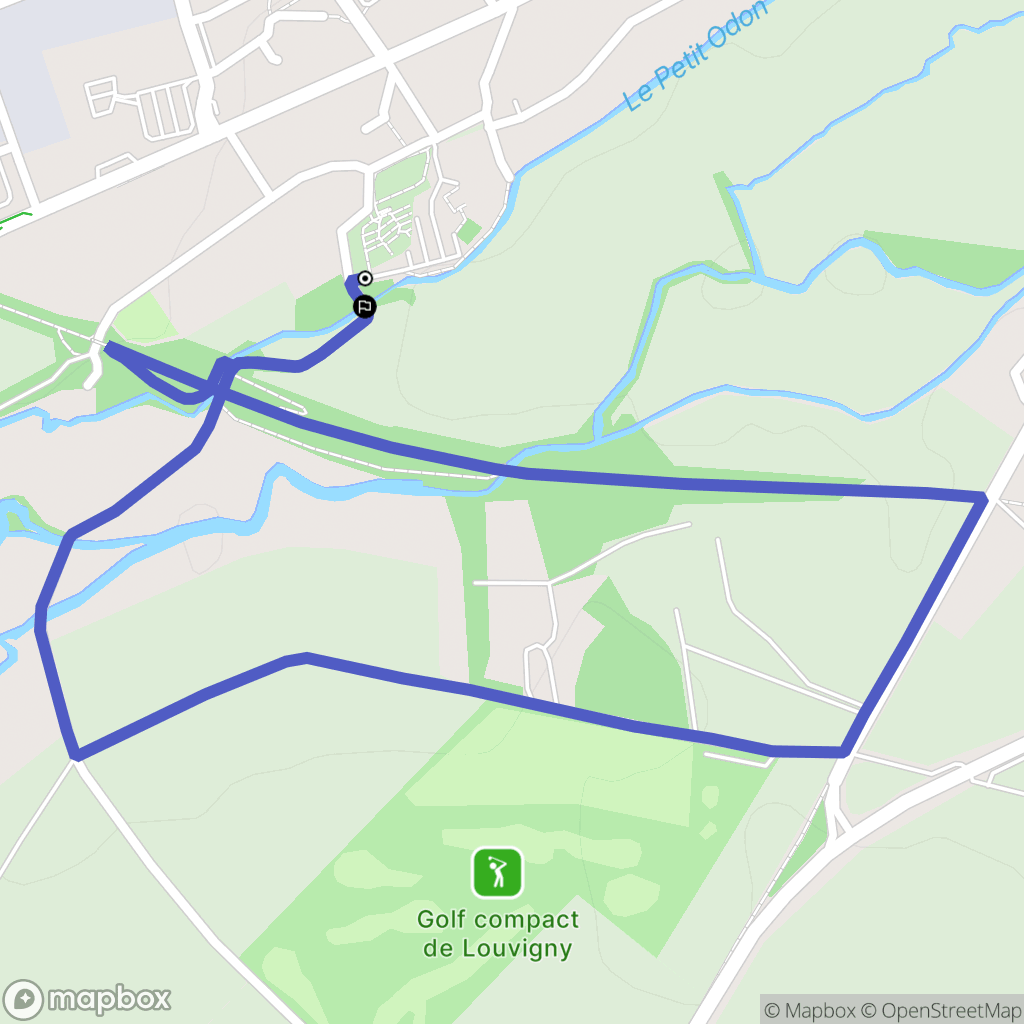 Bretteville-sur-Odon : carte du parcours de randonnée - France