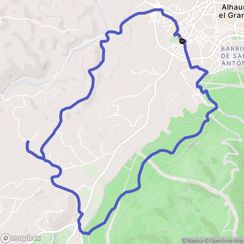 Alhaurín el Grande : carte du parcours de randonnée - Spain