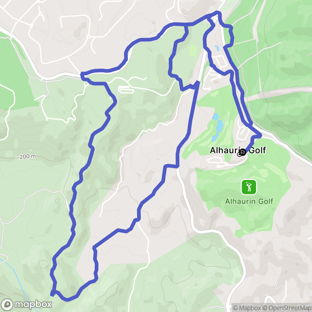 Alhaurín el Grande : carte du parcours de randonnée - Spain