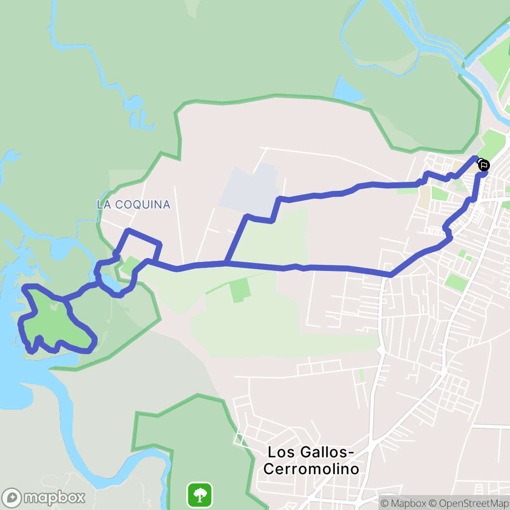 Chiclana de la Frontera : carte du parcours de randonnée - Spain