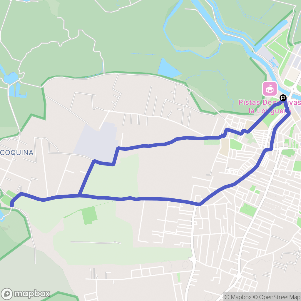 Chiclana de la Frontera : carte du parcours de randonnée - Spain