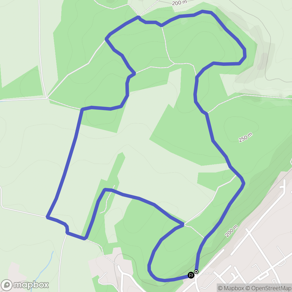 Vrigne aux Bois : carte du parcours de randonnée - France
