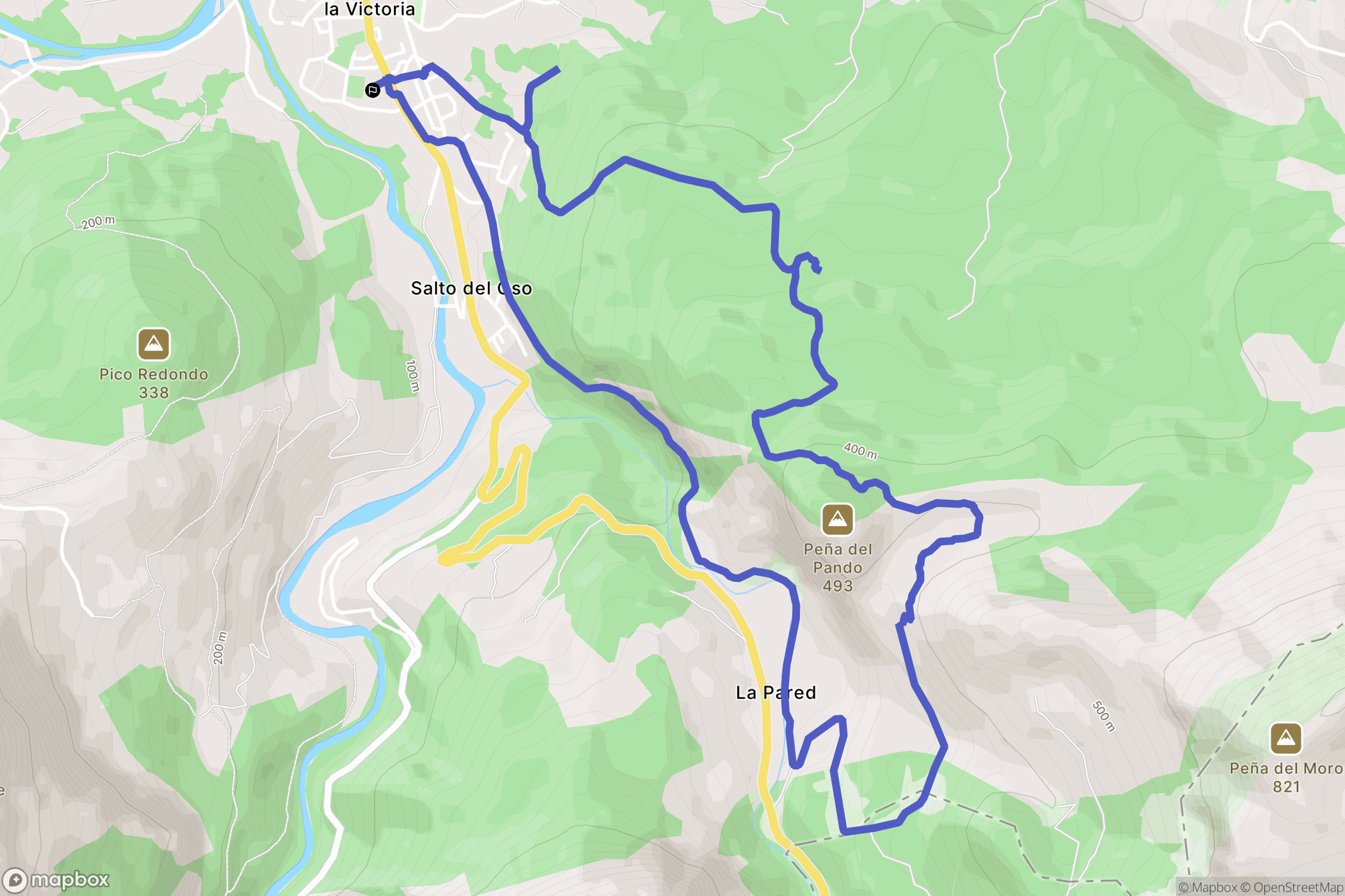 Ramales de la Victoria : carte du parcours de randonnée - Spain