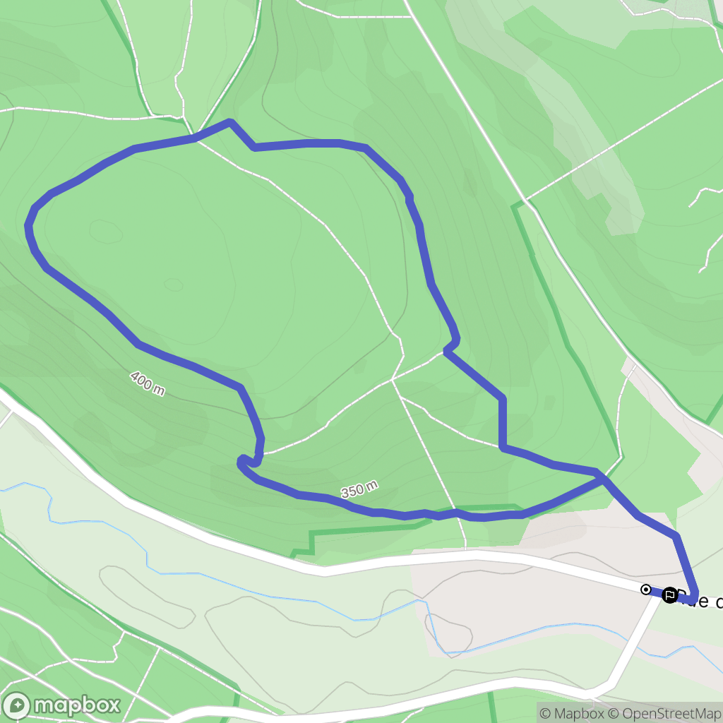 Messigny-et-Vantoux : carte du parcours de randonnée - France
