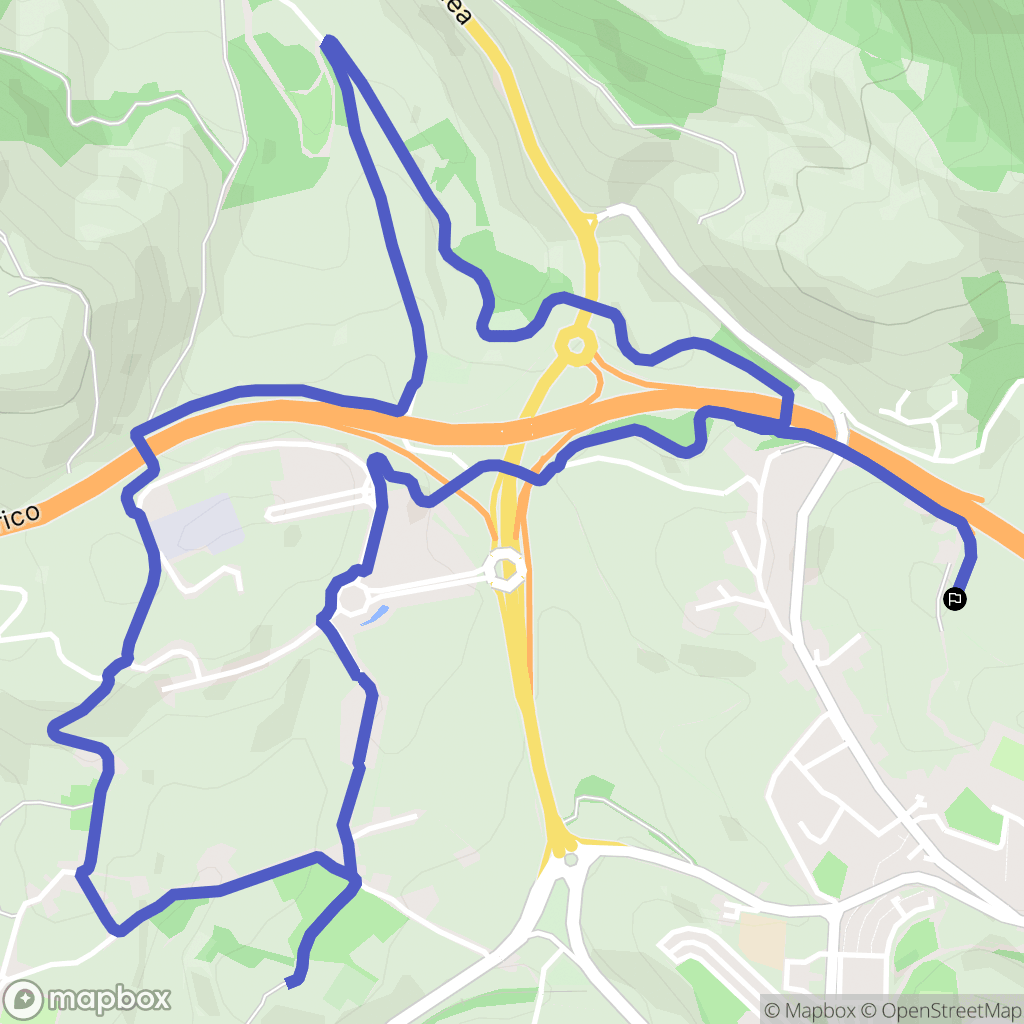 Sanfuentes : carte du parcours de randonnée - Spain