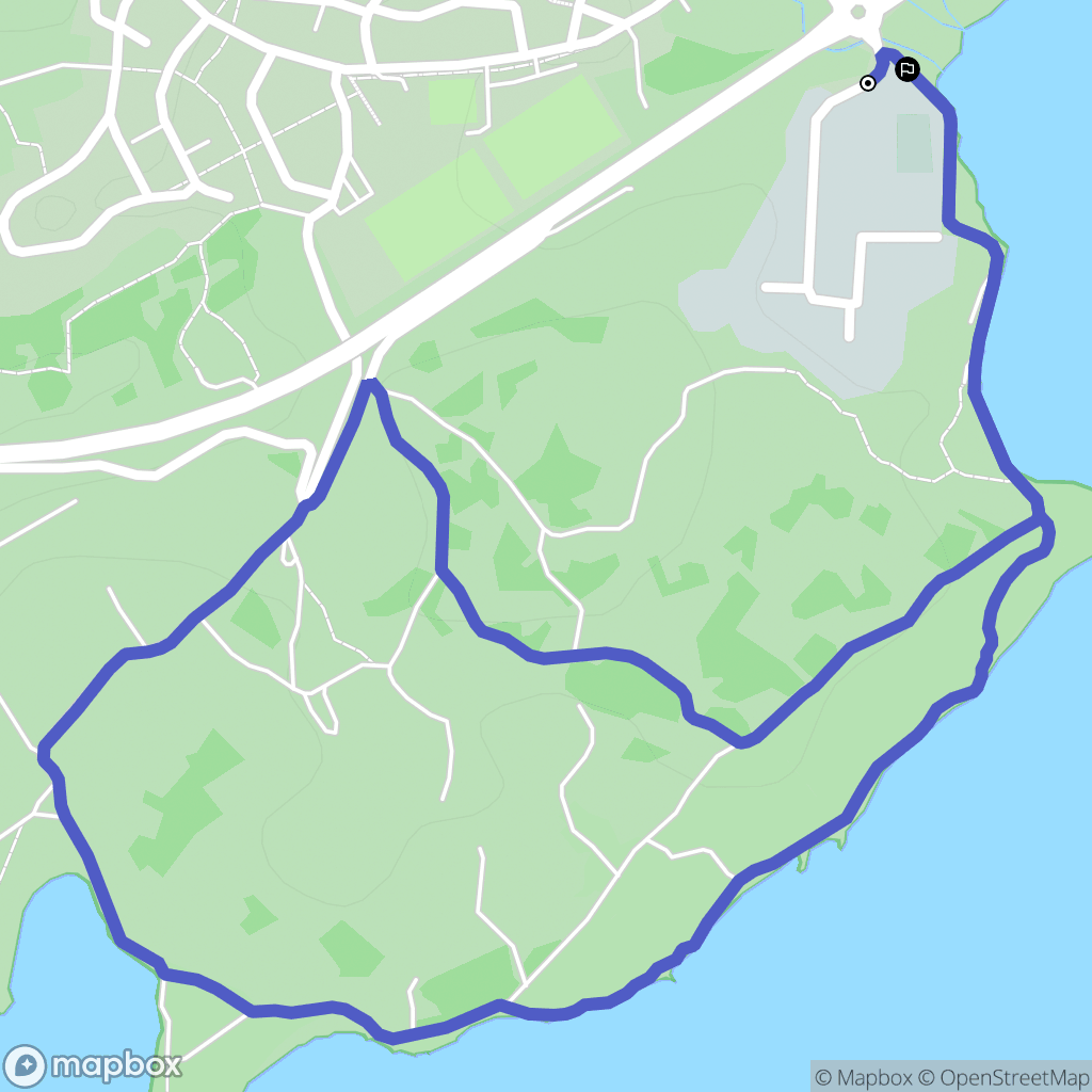 Leucate : carte du parcours de randonnée - France