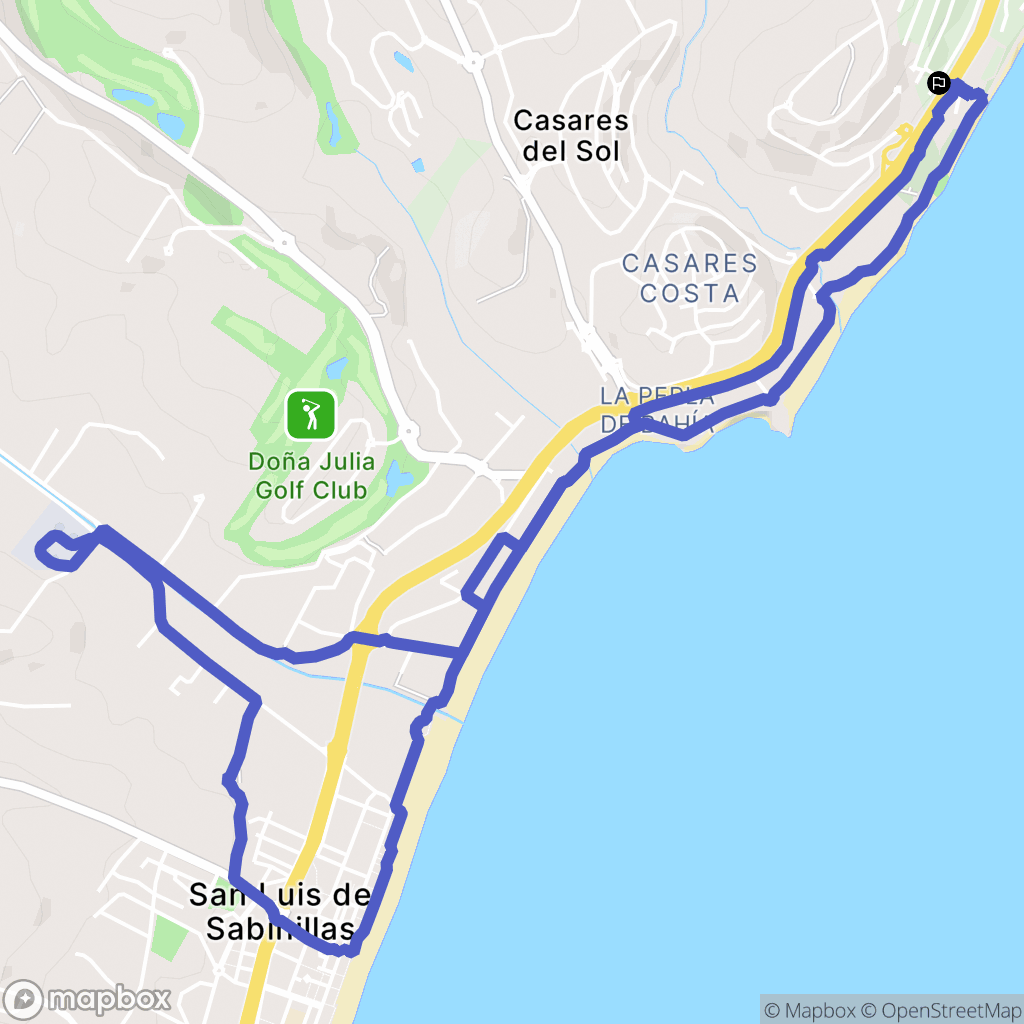 Buenas Noches : carte du parcours de randonnée - Spain
