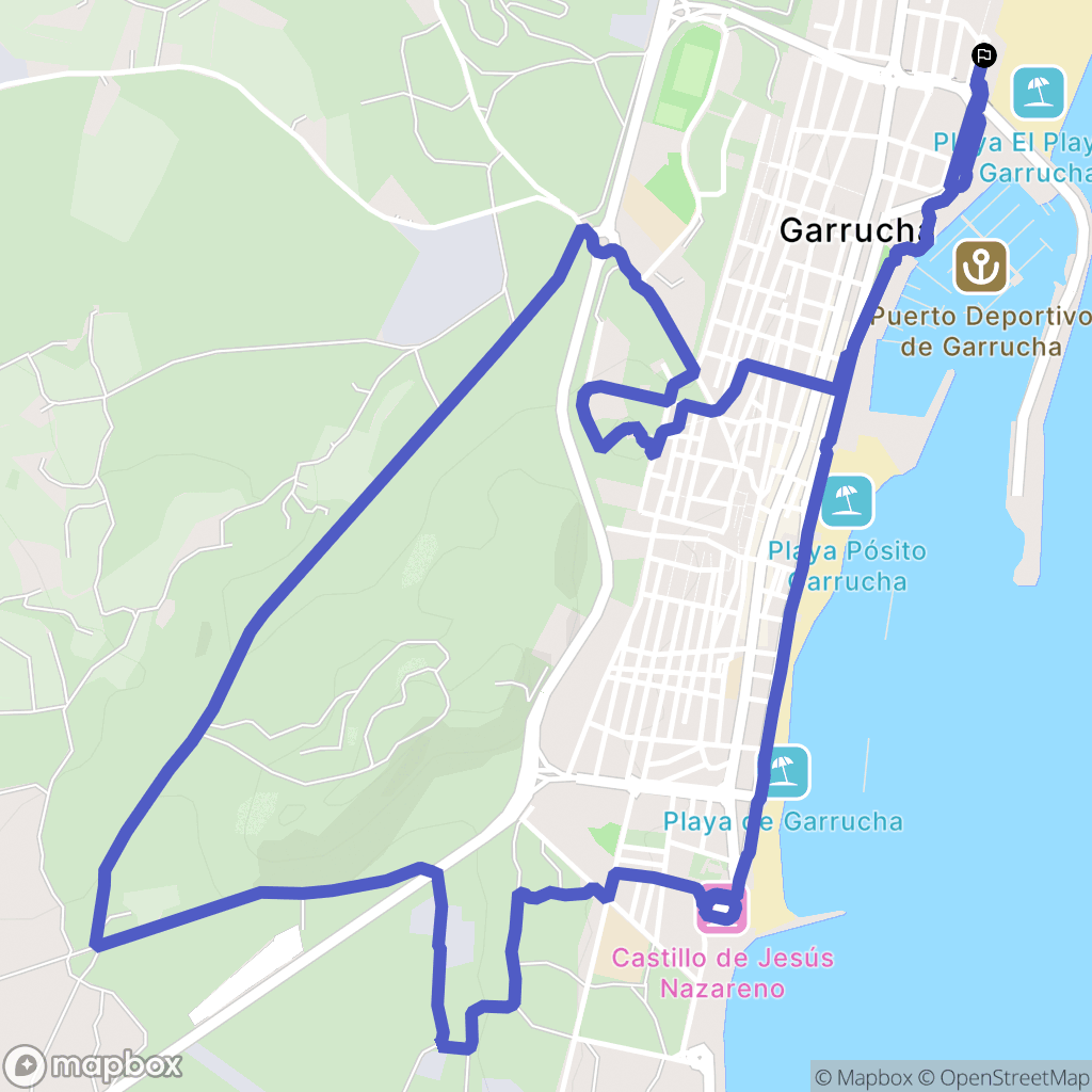 Las Marinas : carte du parcours de randonnée - Spain