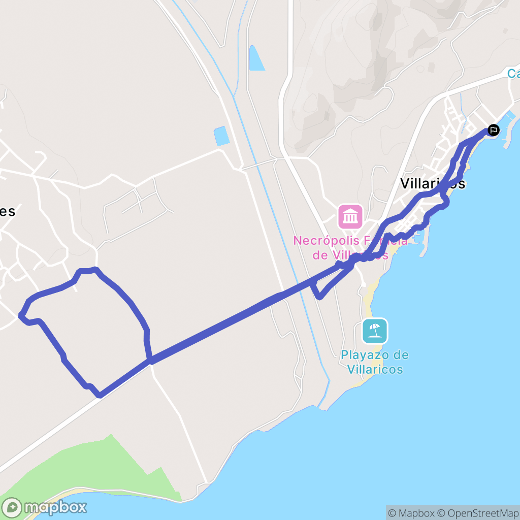 Cuevas del Almanzora : carte du parcours de randonnée - Spain