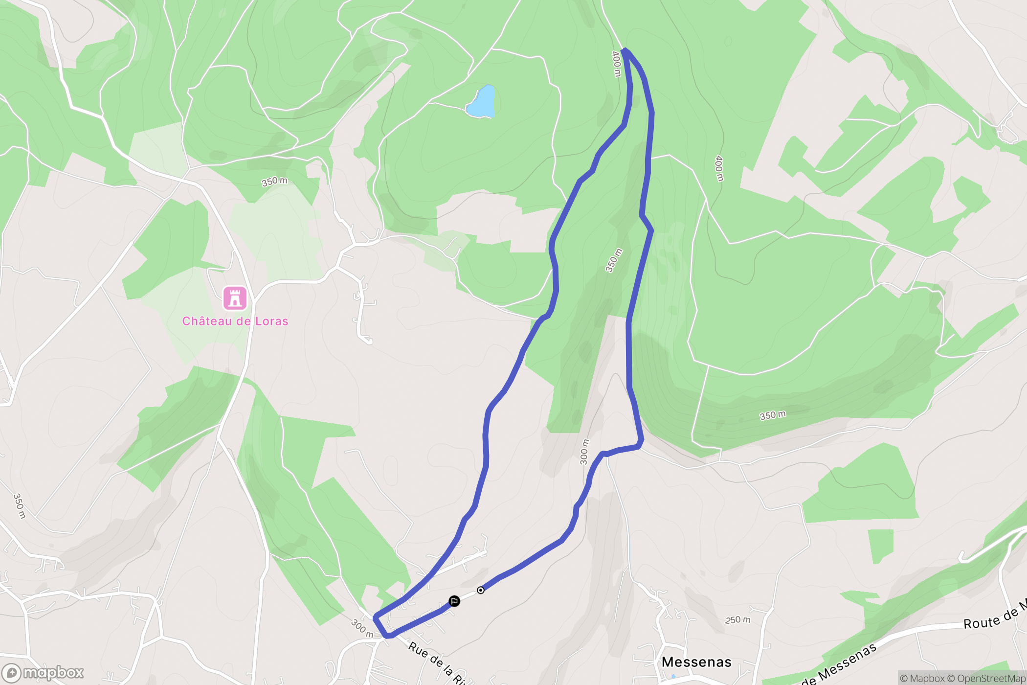 Saint-Marcel-Bel-Accueil : carte du parcours de randonnée - France