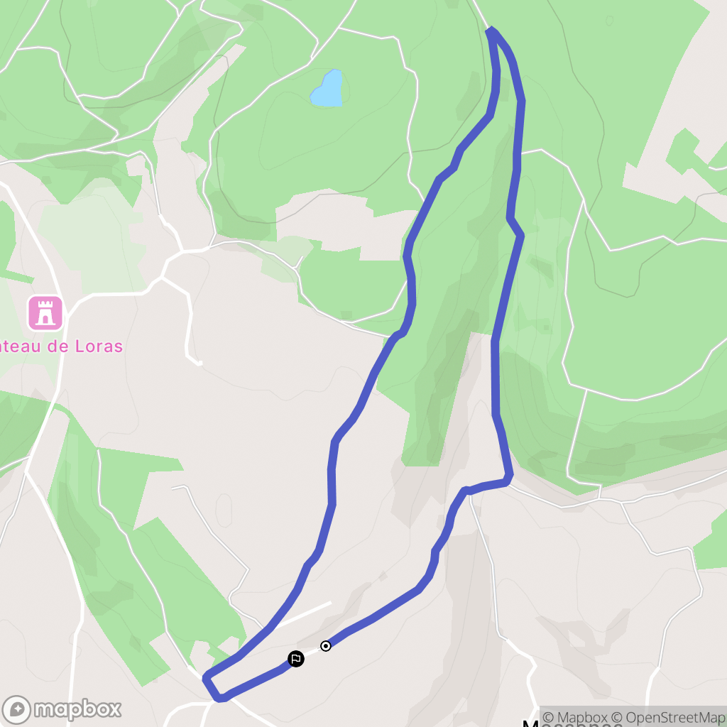 Saint-Marcel-Bel-Accueil : carte du parcours de randonnée - France
