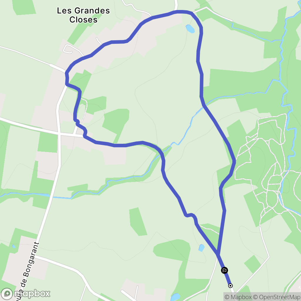 Sautron : carte du parcours de randonnée - France