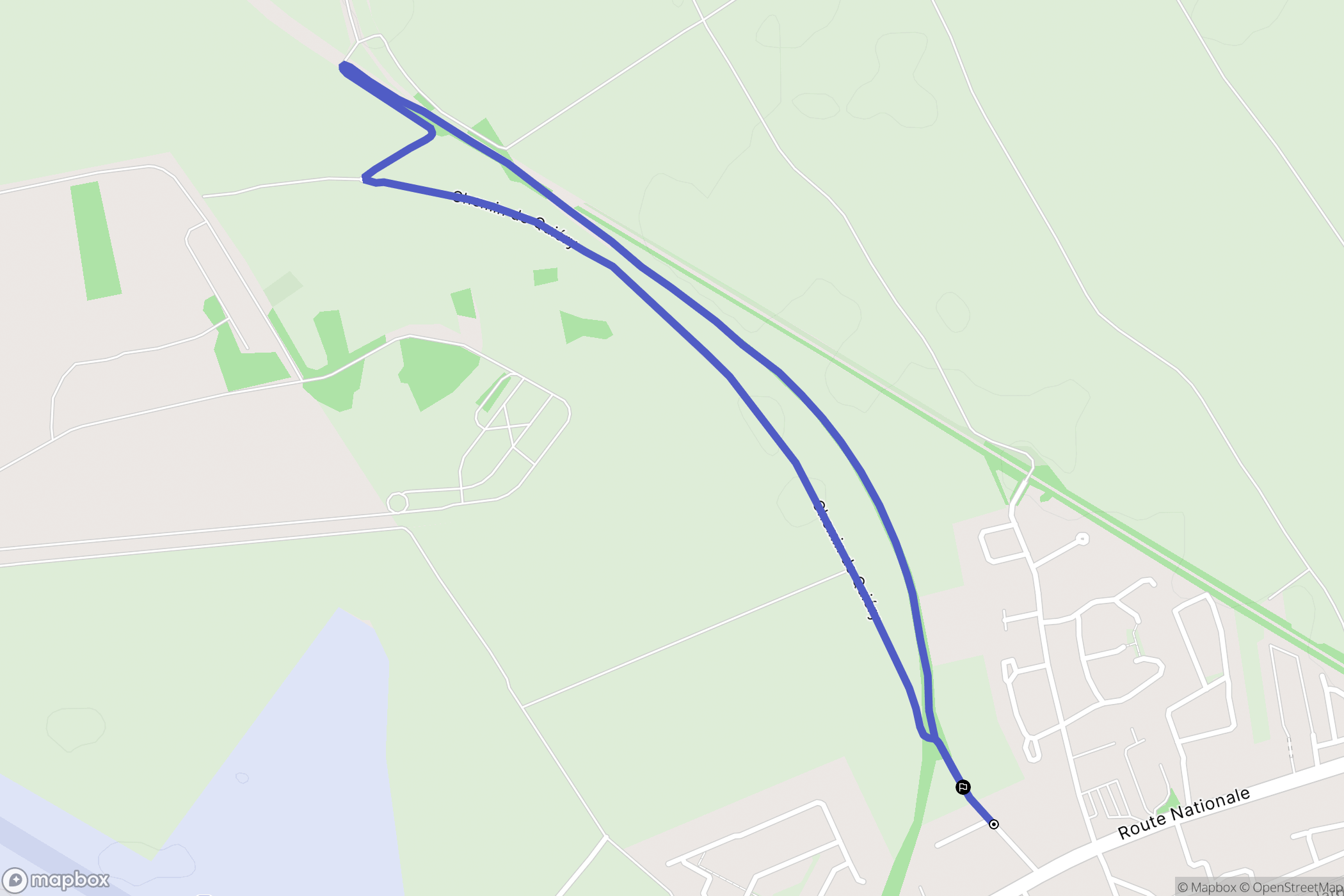 Brebières : carte du parcours de randonnée - France
