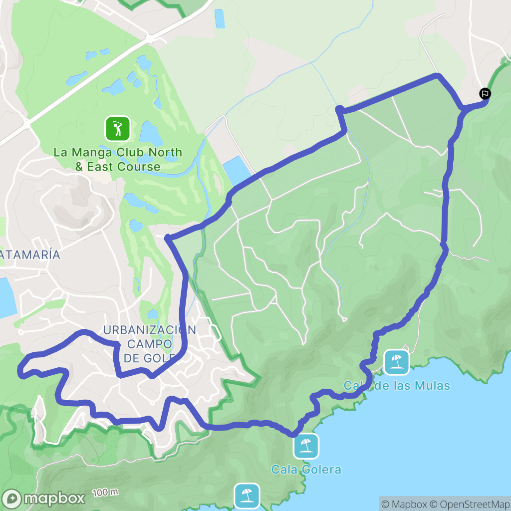 Las Barracas : carte du parcours de randonnée - Spain