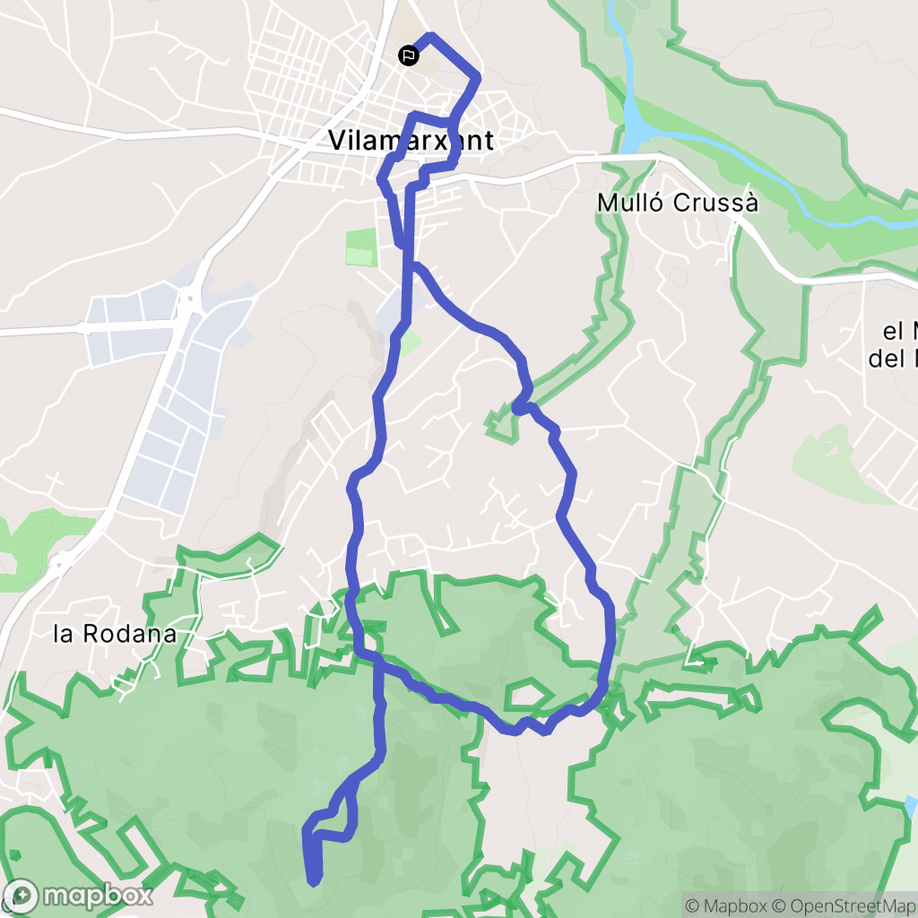 Vilamarxant : carte du parcours de randonnée - Spain