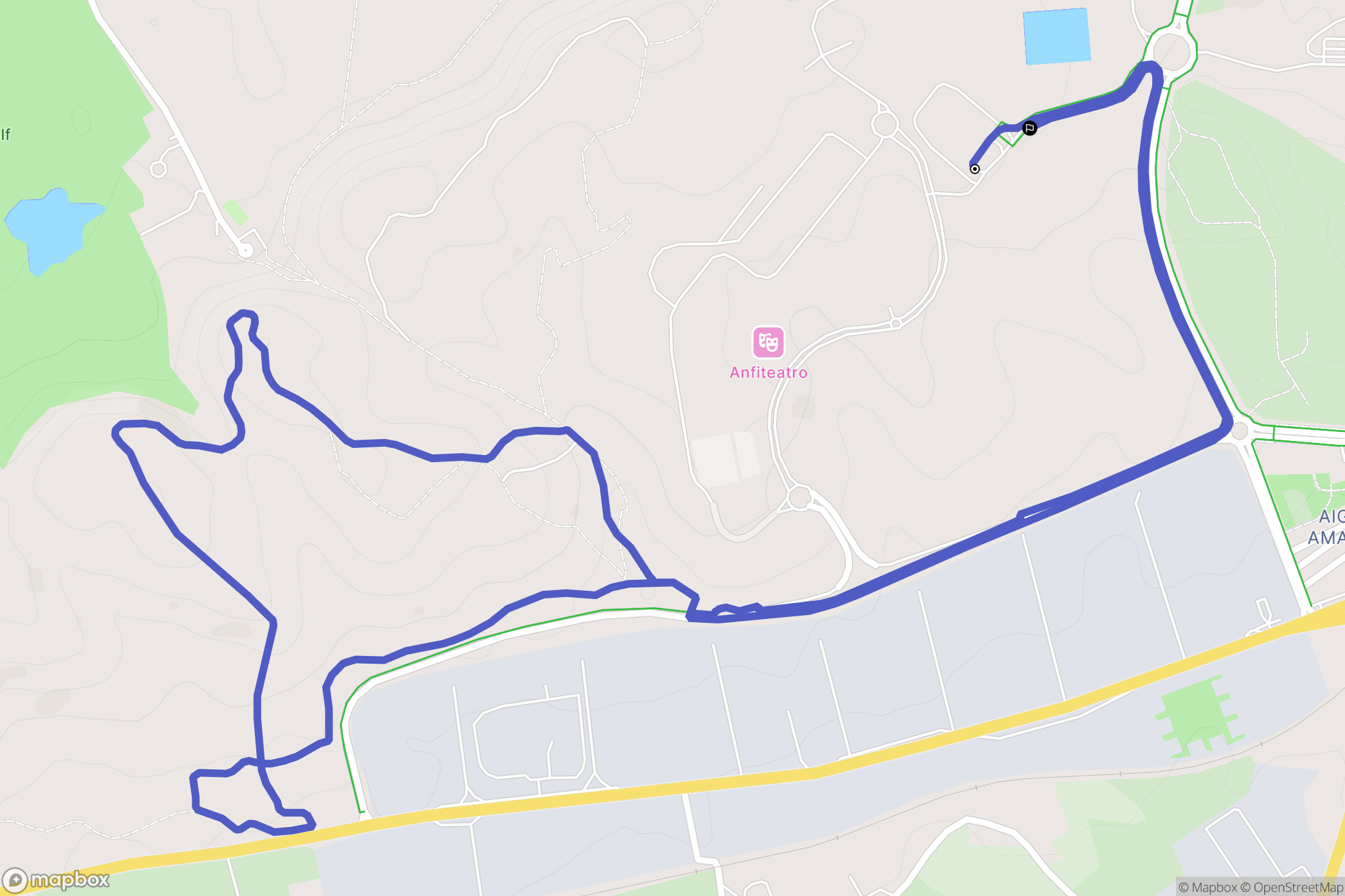 Alicante (Alacant) : carte du parcours de randonnée - Spain