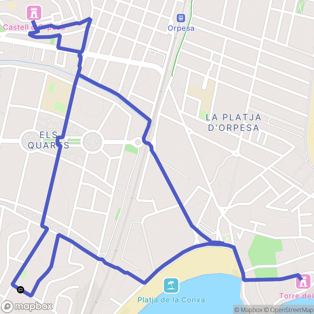 El Balcó : carte du parcours de randonnée - Spain